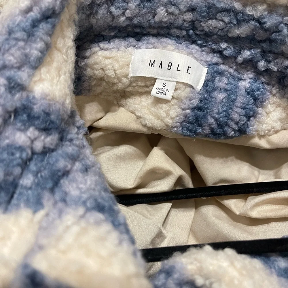 Plaid Sherpa Jacket Mable Shacket - Picture 6 of 8